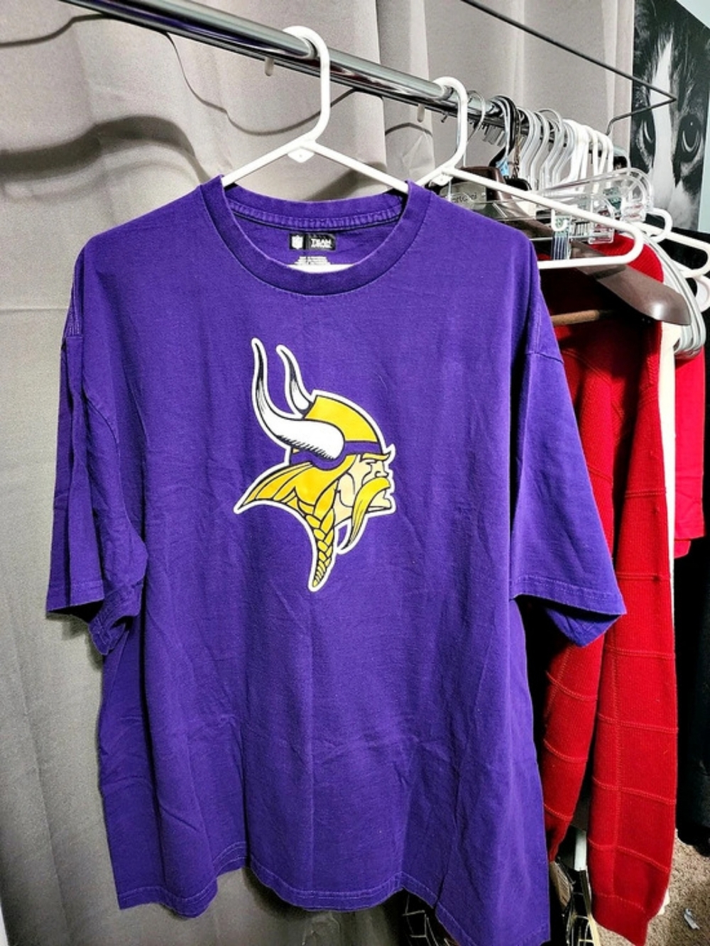 NFL Team Apparel Minnesota Vikings Graphic Tee Purple 2XL